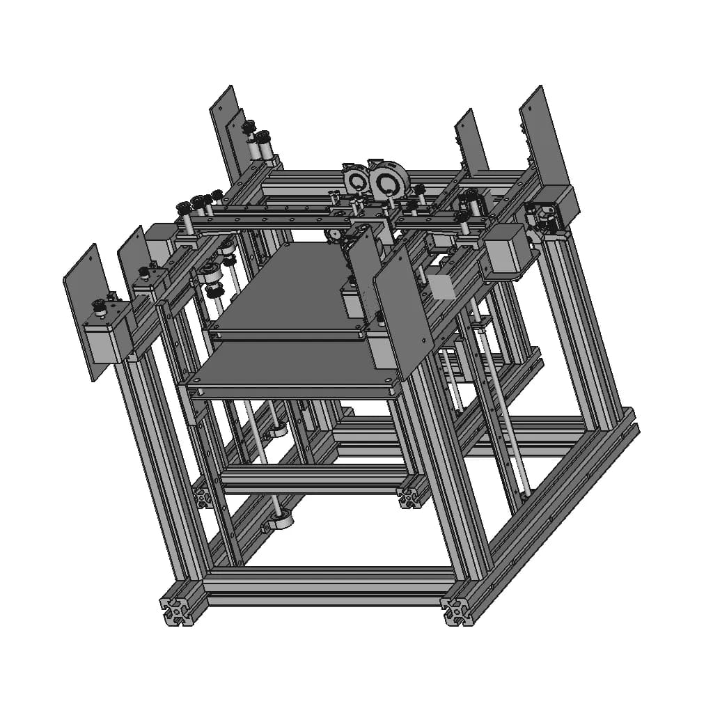 3D Printer Core Xy Diy - Standard Mechanical Component_60_30_degree_snapshot