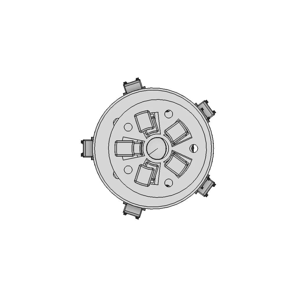 Five Clamp Gripper | High-Quality CAD Model_90_0_degree_snapshot