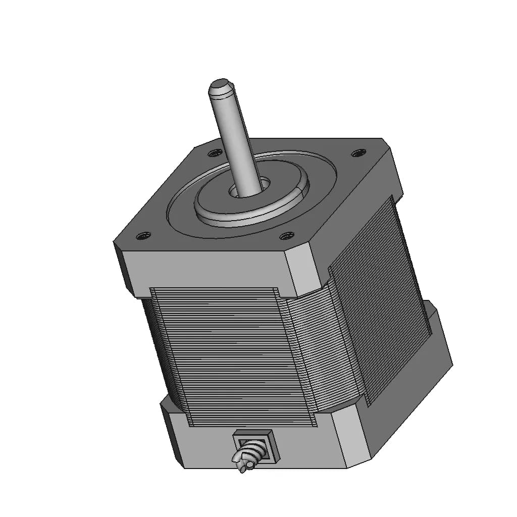 Stepper Motor 17Hs19-2004S - Standard Mechanical Component_60_30_degree_snapshot