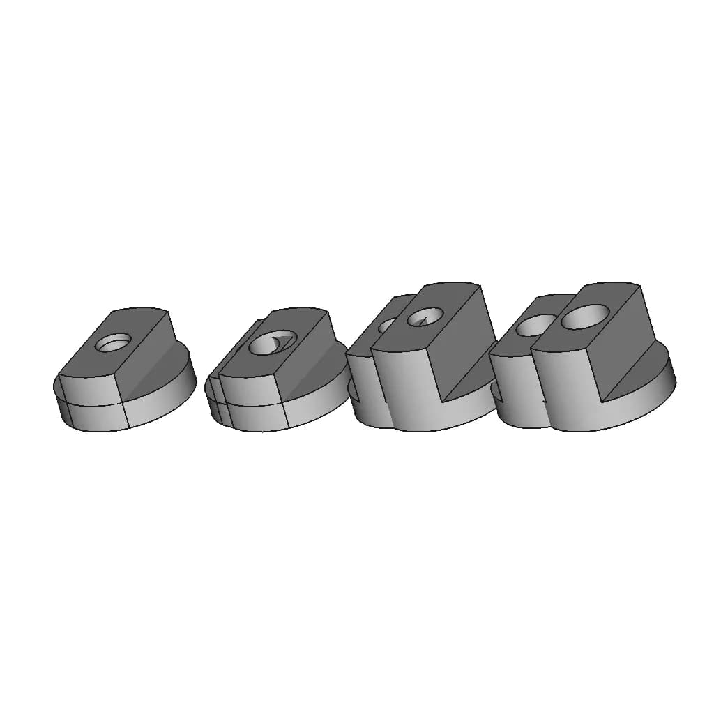 T-Nuts Brass For Board Foil - Downloadable CAD Representation_60_30_degree_snapshot