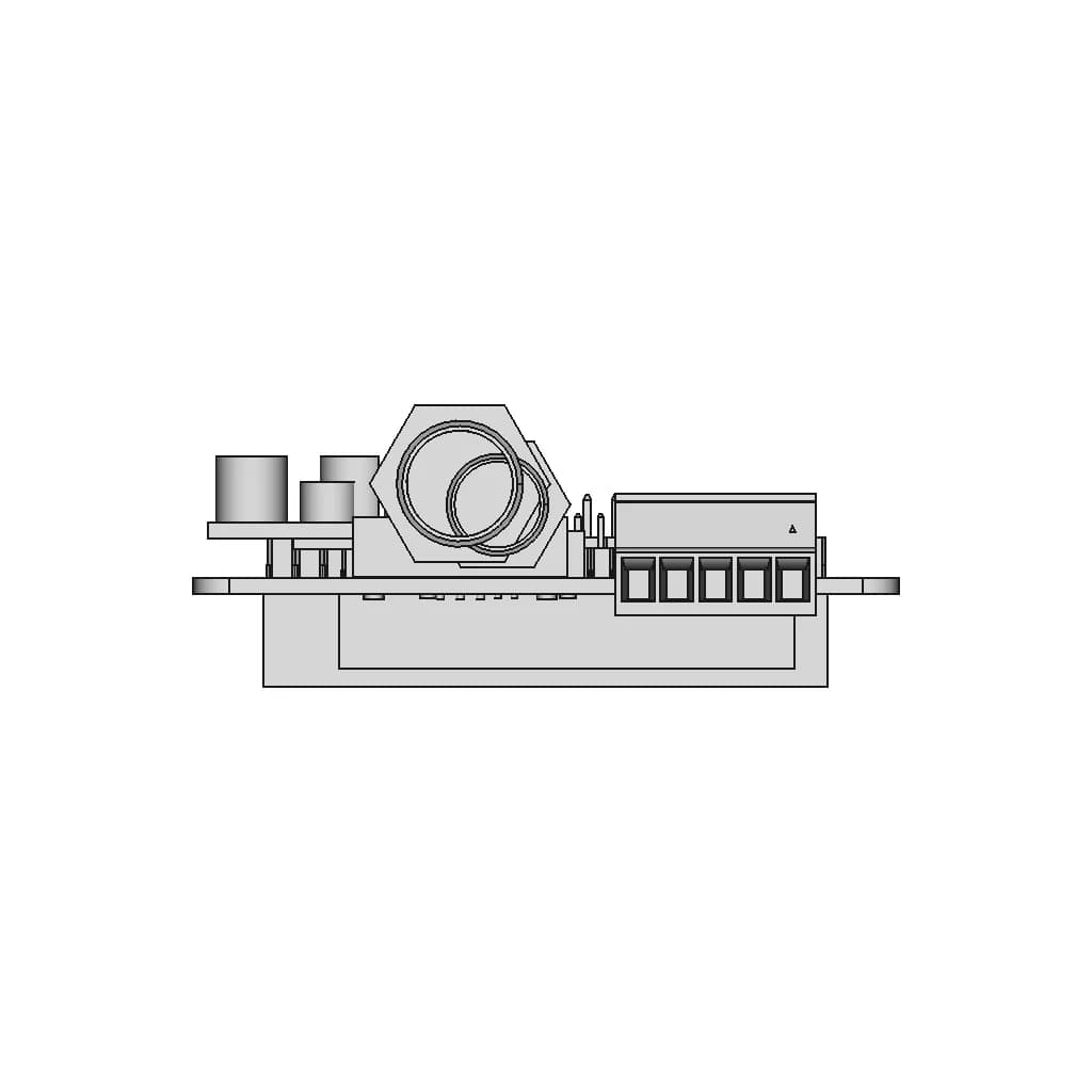 Pican-M With Can-Bus Micro-C And Rs422 Connector + 3A Smps | 3D Engineering Design File_90_0_degree_snapshot