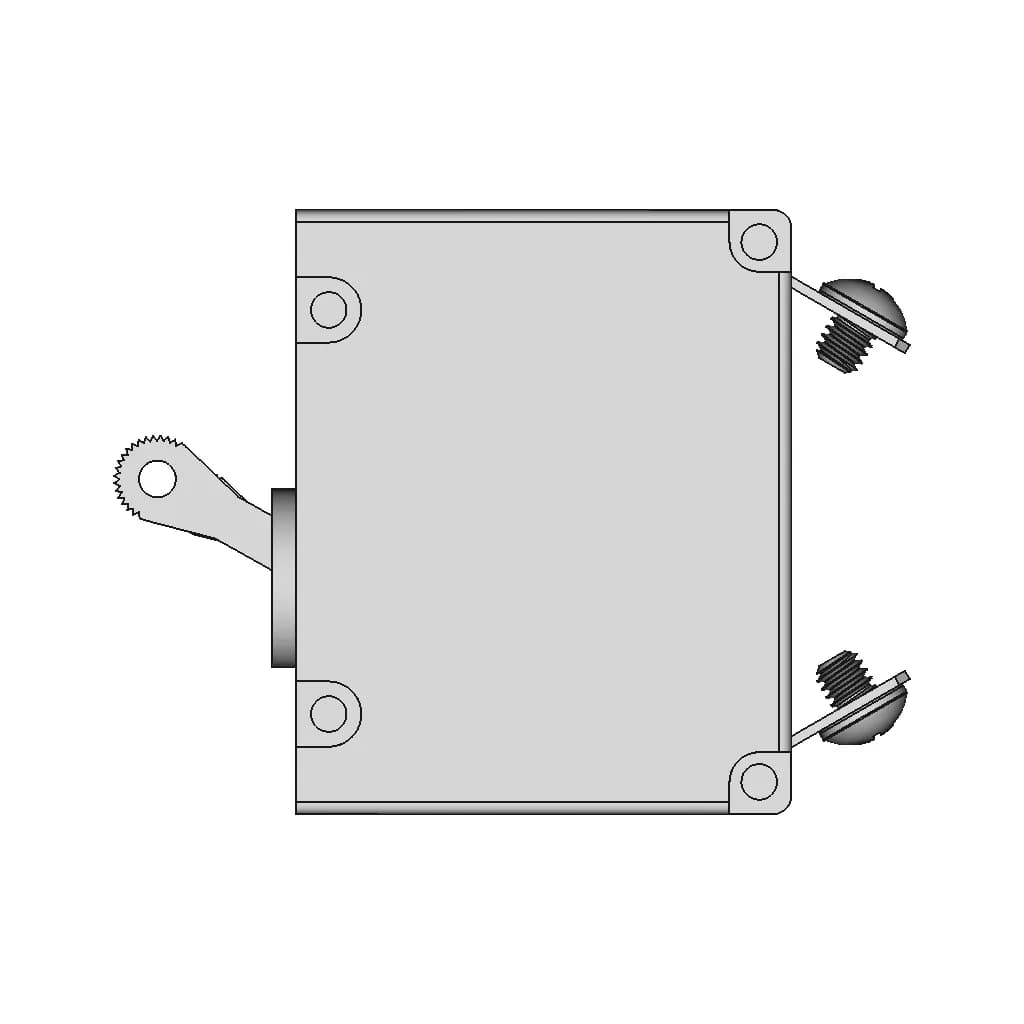 Blue Sea Systems A-Series Single Pole Circuit Breaker | High-Quality CAD Model_270_0_degree_snapshot