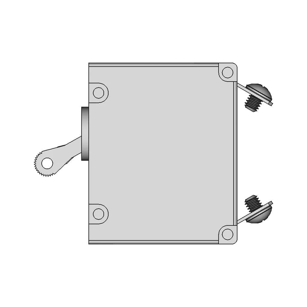 Blue Sea Systems A-Series Single Pole Circuit Breaker | High-Quality CAD Model_90_0_degree_snapshot