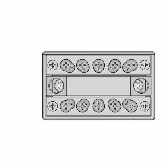 Blue Sea Systems Dualbus 100A 5 Circuit Bus Bar | 3D Engineering Design File