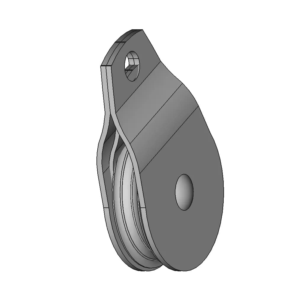 Simple Pulley | High-Quality CAD Model_60_30_degree_snapshot