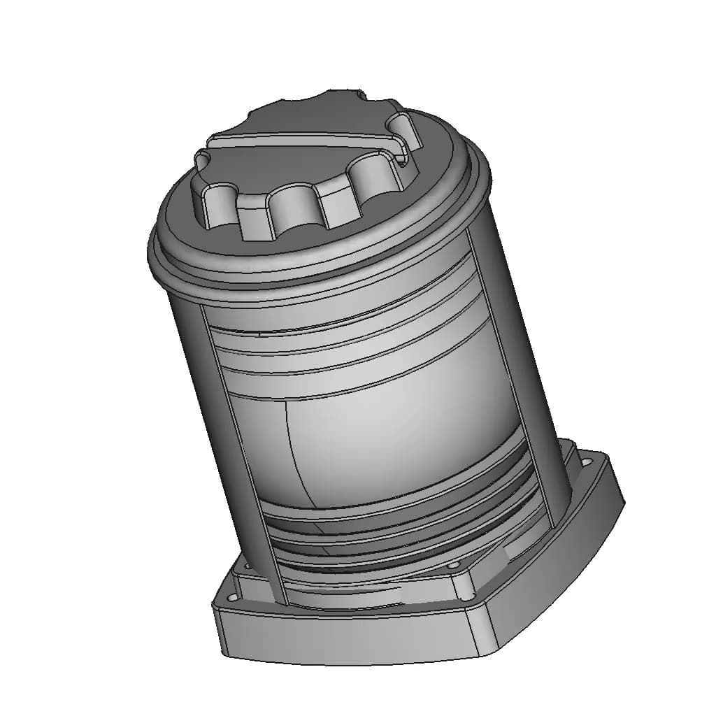 Perko 1127-1130 Series Incandescent Navigation Lights | 3D Engineering Design File_60_30_degree_snapshot