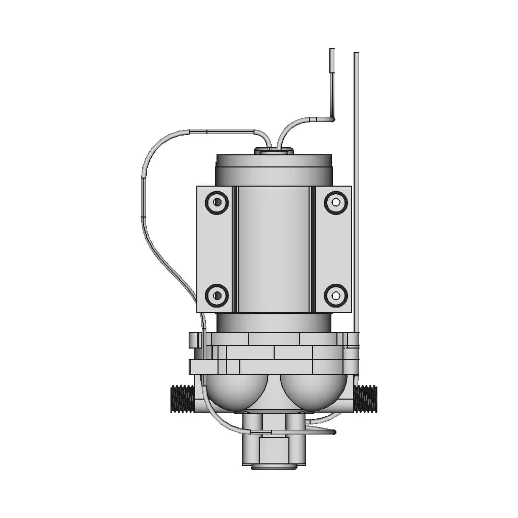 Lilie Shurflo Pump Classic Serie Weißgelb 1,4 Bar | 3D Engineering Design File_270_0_degree_snapshot
