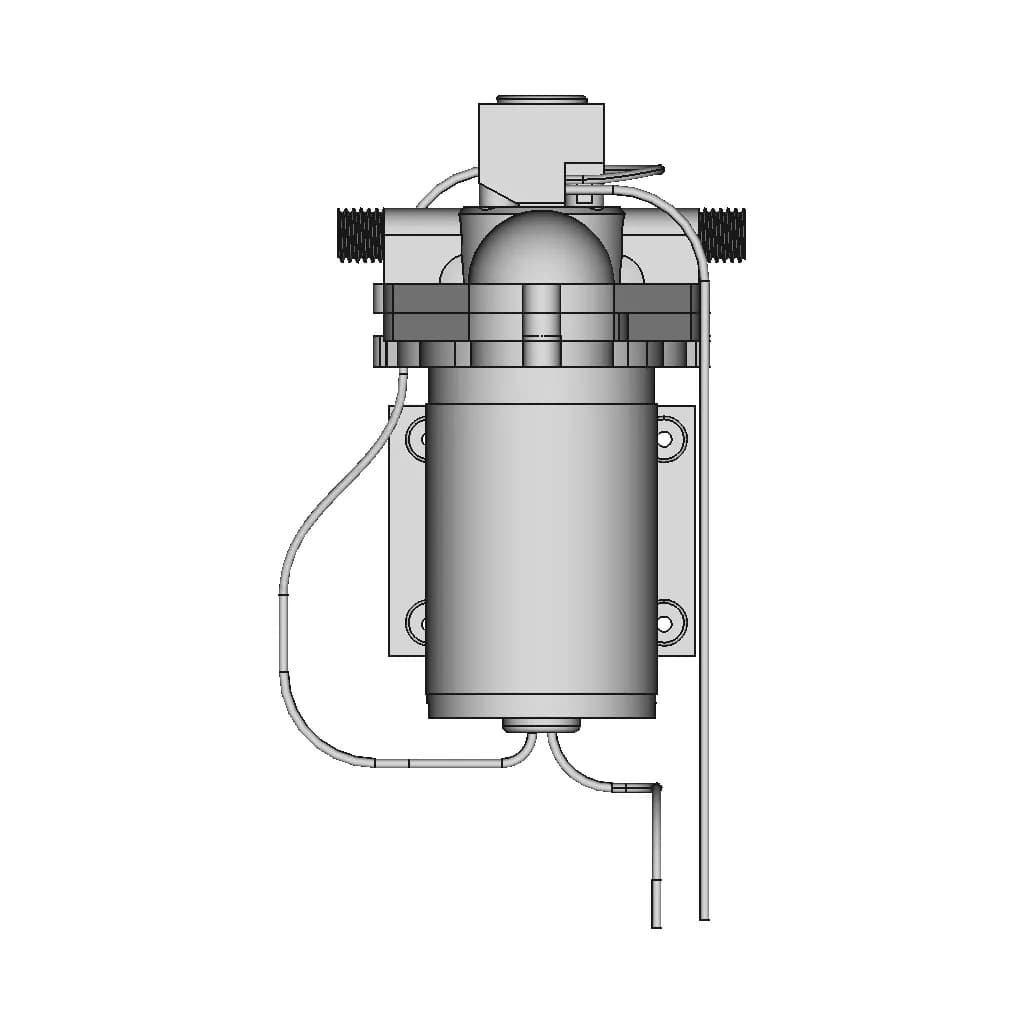 Lilie Shurflo Pump Classic Serie Weißgelb 1,4 Bar | 3D Engineering Design File_90_0_degree_snapshot