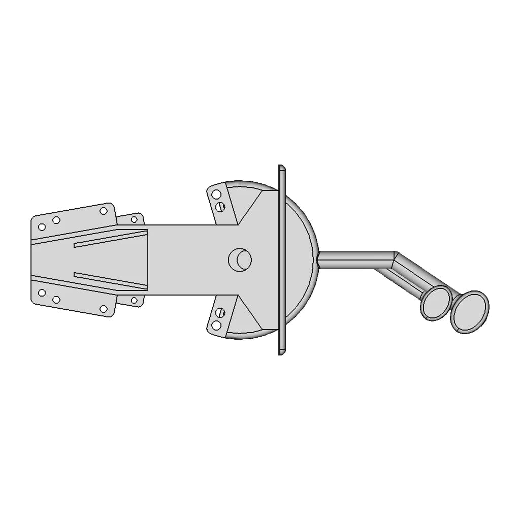 Ch4481P Top Mount Dual Lever Control - Downloadable CAD Representation_0_270_degree_snapshot