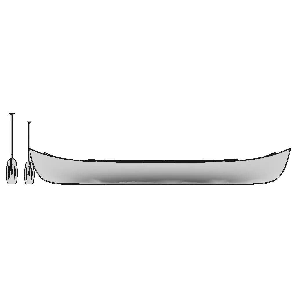 Canoe And Paddle | High-Quality CAD Model_90_0_degree_snapshot