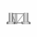 Oc4 Semi-Submersible Floating Wind Turbine Platform - Downloadable CAD Representation_0_270_degree_snapshot