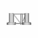Oc4 Semi-Submersible Floating Wind Turbine Platform - Downloadable CAD Representation_0_90_degree_snapshot