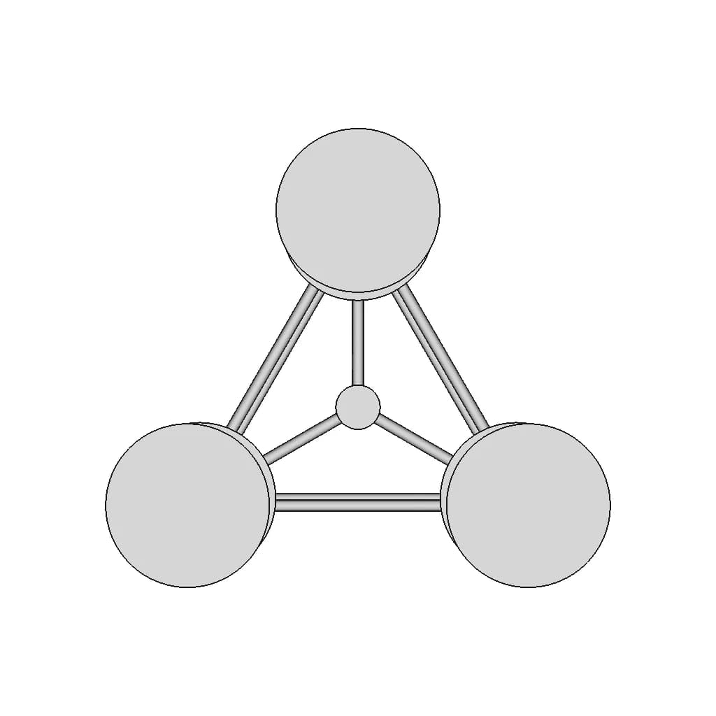 Oc4 Semi-Submersible Floating Wind Turbine Platform - Downloadable CAD Representation_90_0_degree_snapshot