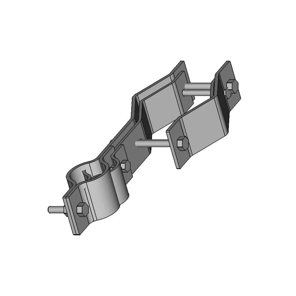 Mounting Bracket For Large Ssb Mf/Hf Antenna - Downloadable CAD Representation_60_30_degree_snapshot