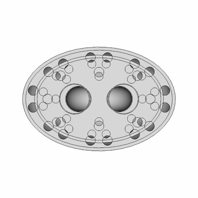 Morovski Type Through Deck Fitting - Standard Mechanical Component