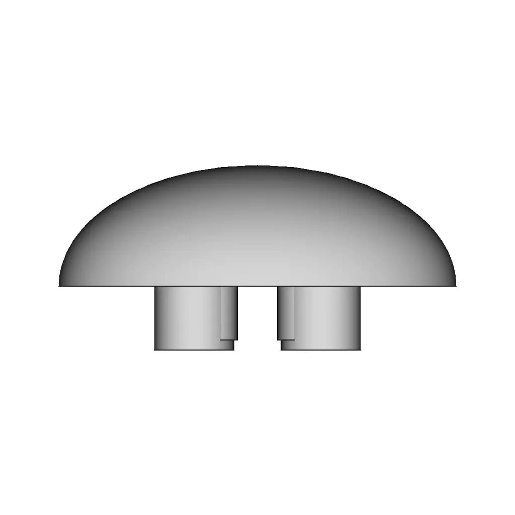 Morovski Type Through Deck Fitting - Standard Mechanical Component_270_0_degree_snapshot