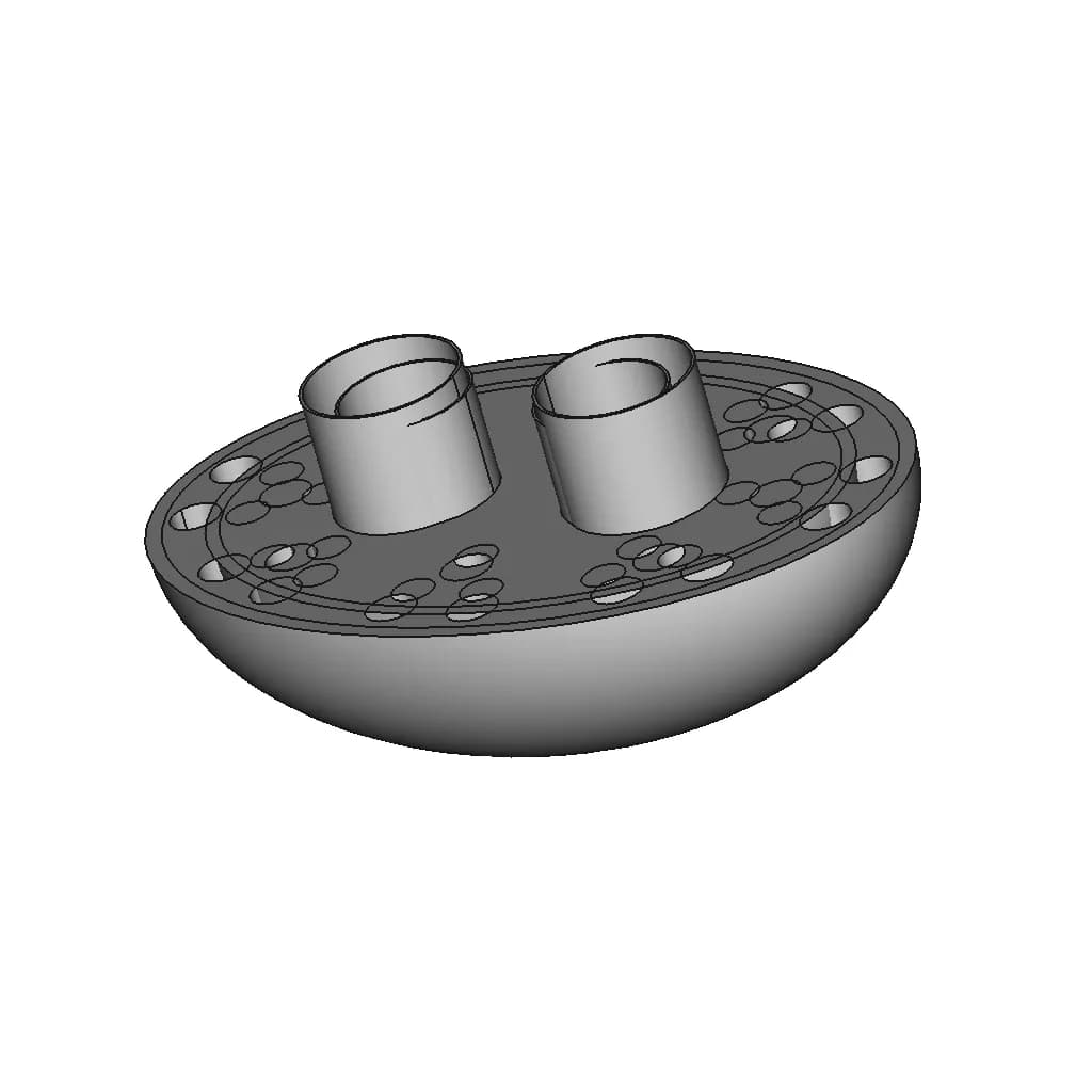 Morovski Type Through Deck Fitting - Standard Mechanical Component_60_30_degree_snapshot