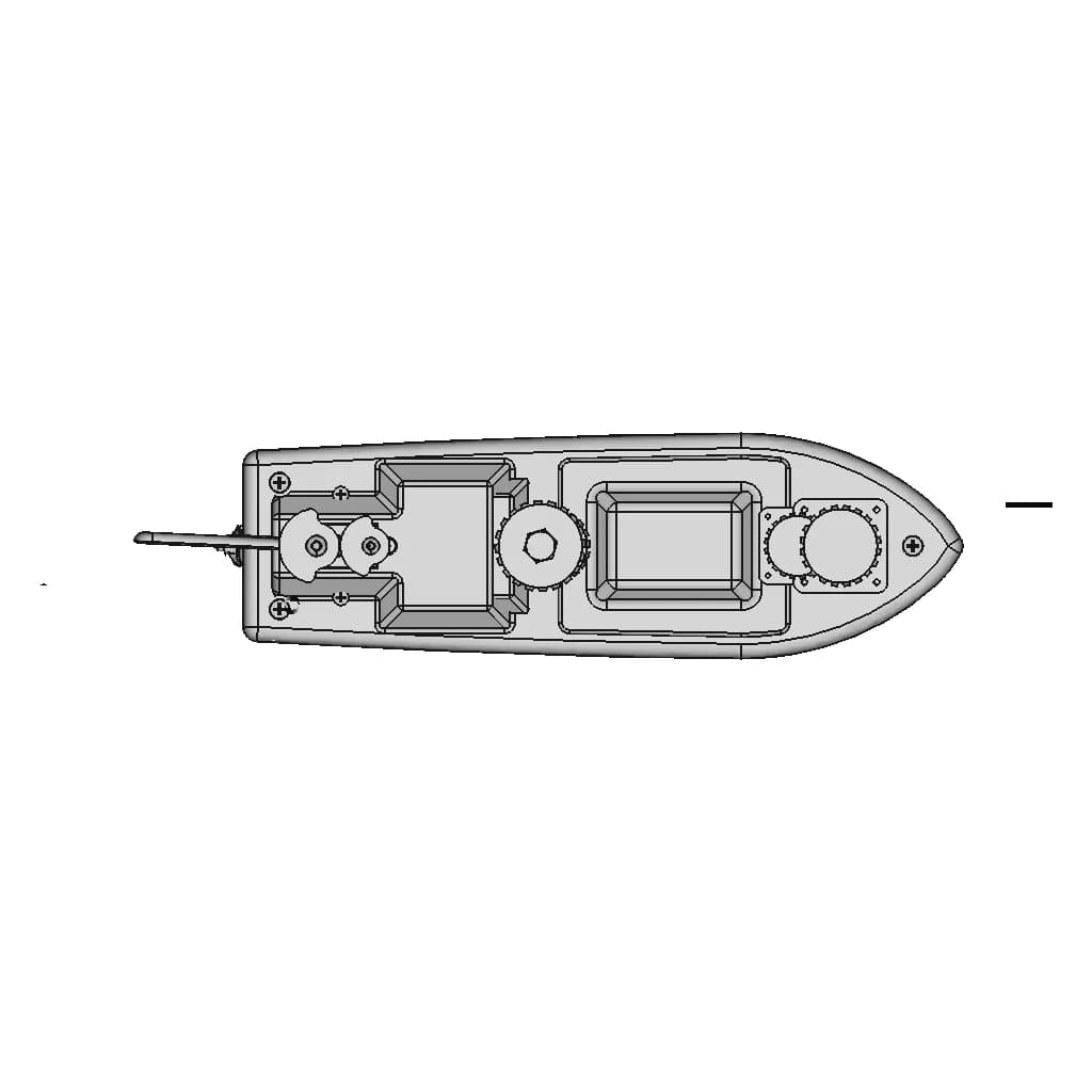Mini Bateau Radiocommandé (Rc) - Standard Mechanical Component_270_0_degree_snapshot