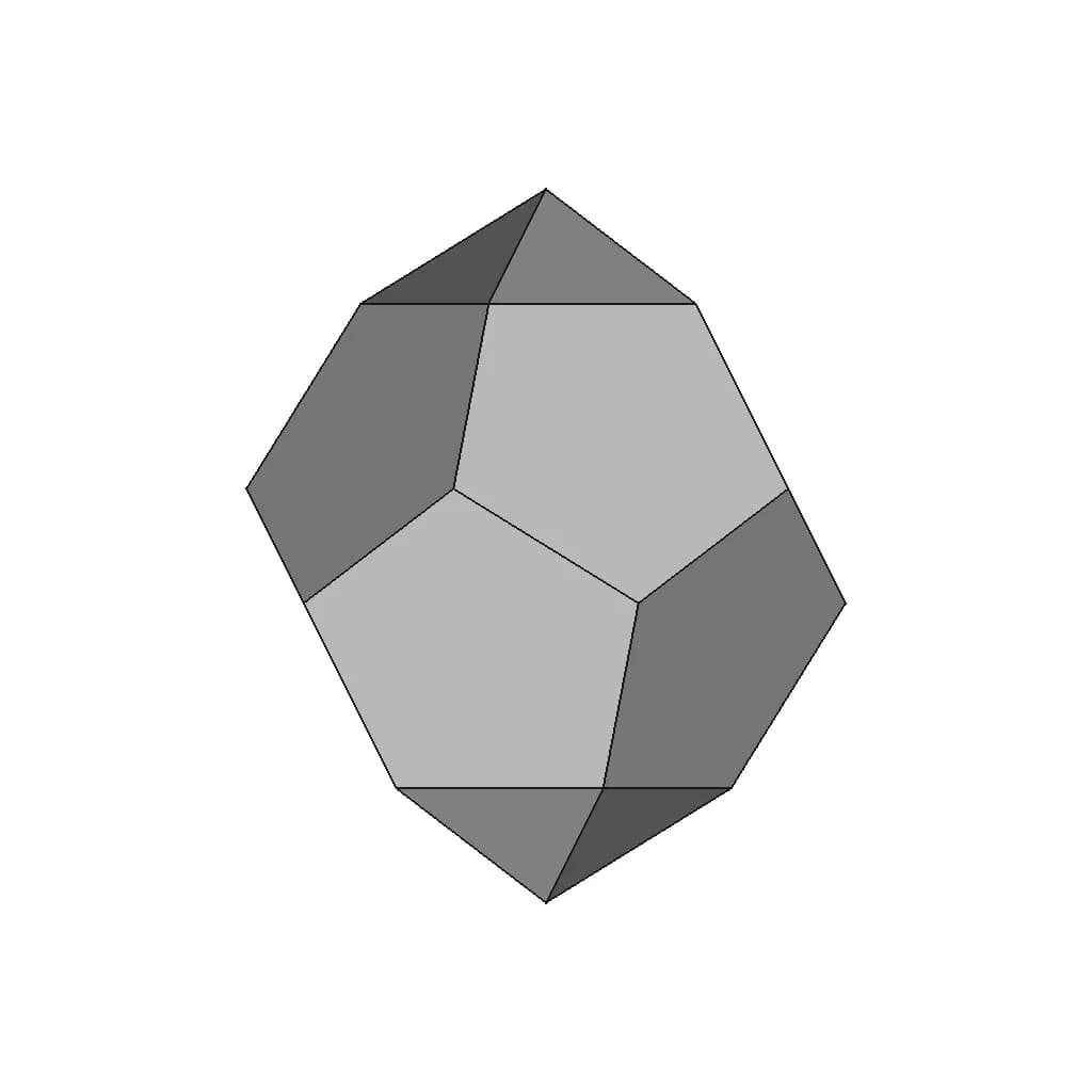 Parabiaugmented Dodecahedron | High-Quality CAD Model_0_270_degree_snapshot