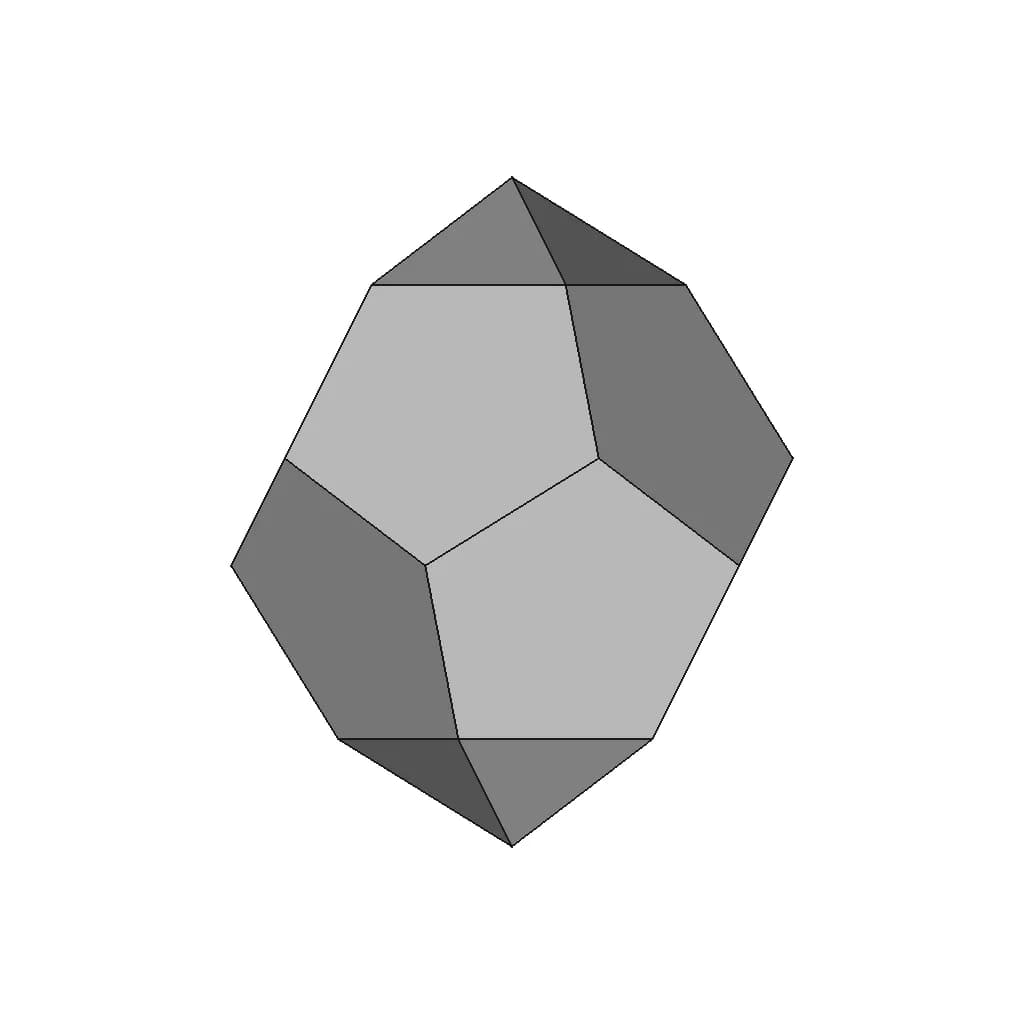 Parabiaugmented Dodecahedron | High-Quality CAD Model_0_90_degree_snapshot