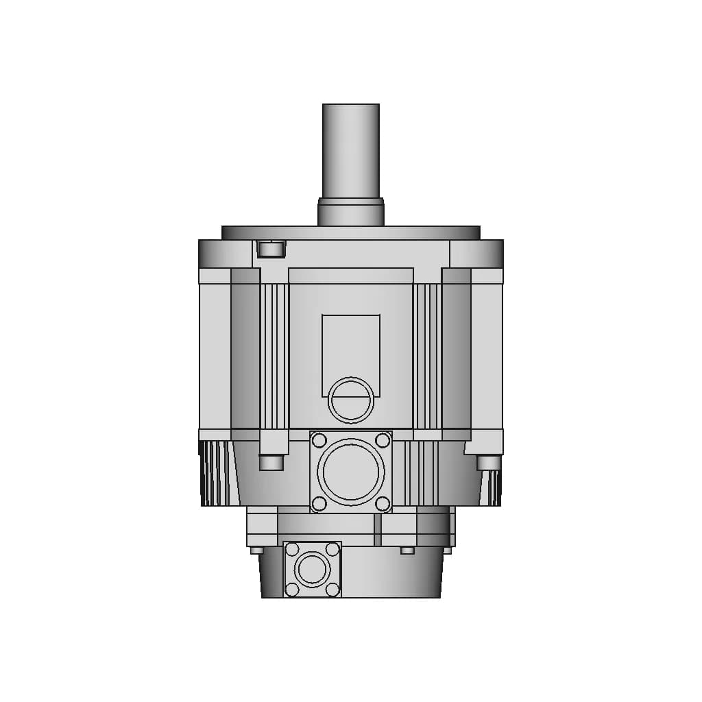 Motor Servo Sgm7G-13Afa61-Yaskawa - Standard Mechanical Component_90_0_degree_snapshot