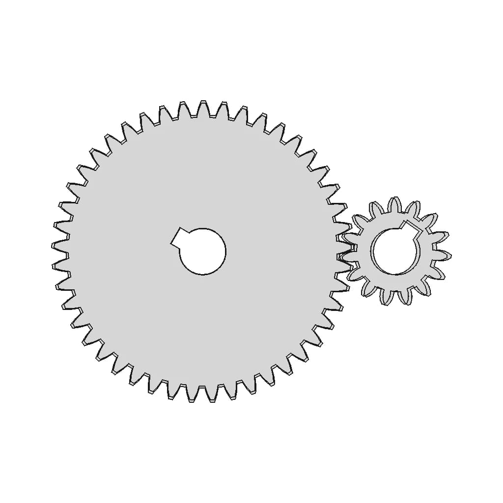 Multi Stage Velocity Reducer Spur Gearbox | High-Quality CAD Model_0_0_degree_snapshot