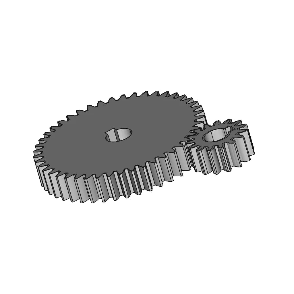 Multi Stage Velocity Reducer Spur Gearbox | High-Quality CAD Model_60_30_degree_snapshot