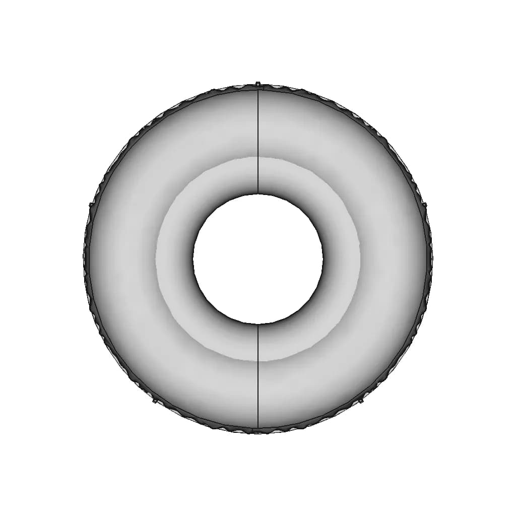 Inflatable River Tube - Downloadable CAD Representation_90_0_degree_snapshot