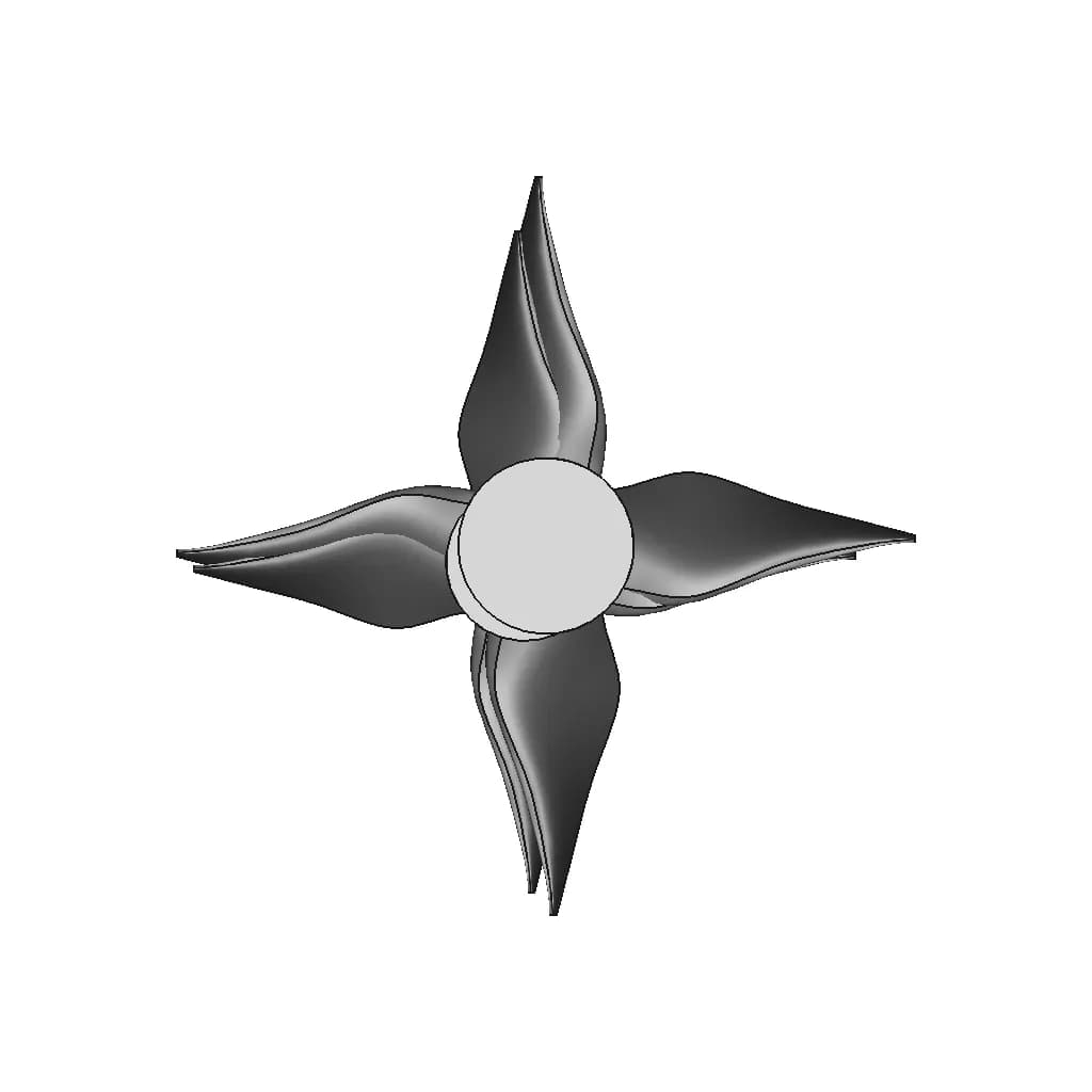 Marine Propeller - Downloadable CAD Representation_0_90_degree_snapshot