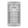 12 Circuit Fuse Block - Downloadable CAD Representation_270_0_degree_snapshot