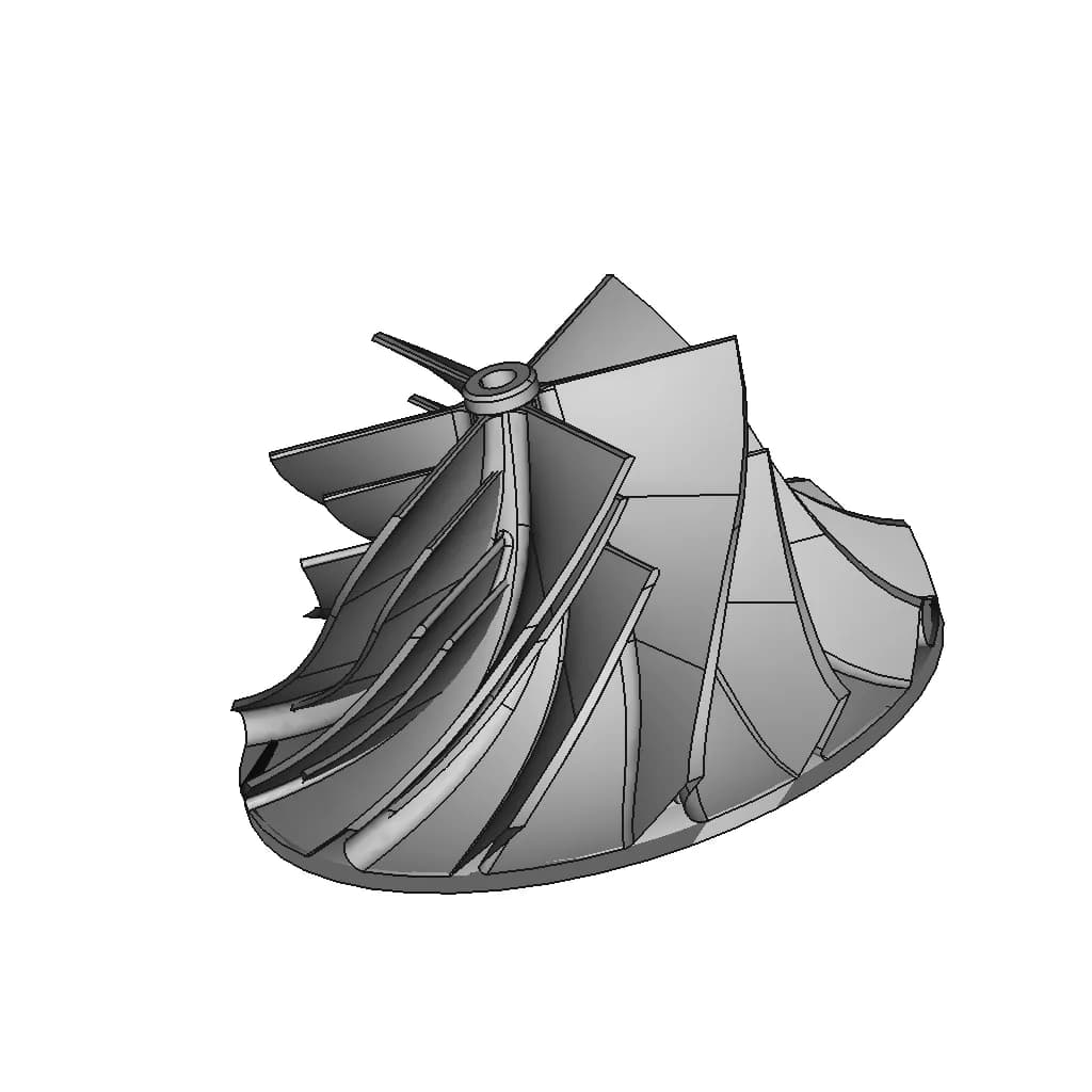 Turbine Blade - Downloadable CAD Representation_60_30_degree_snapshot