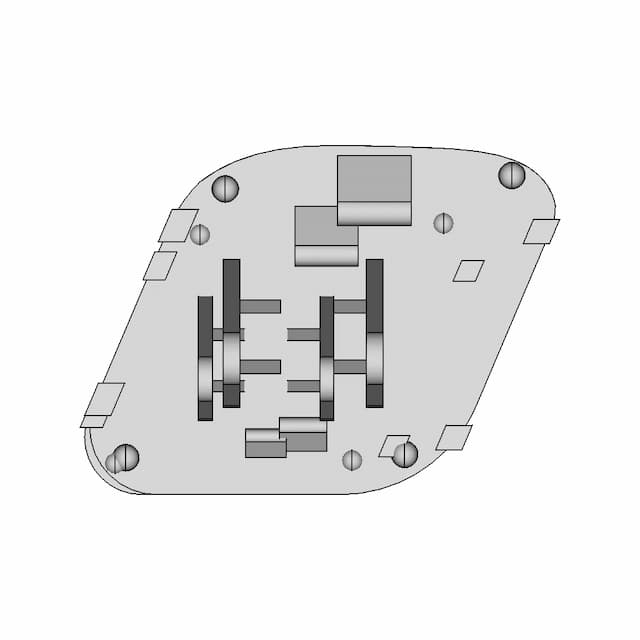 Vw Headlight Washer Nozzle Cover | 3D Engineering Design File