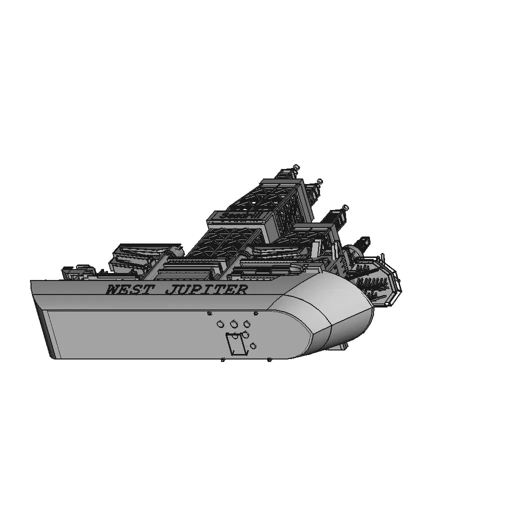 Drill Ship Miniature - Downloadable CAD Representation_60_30_degree_snapshot
