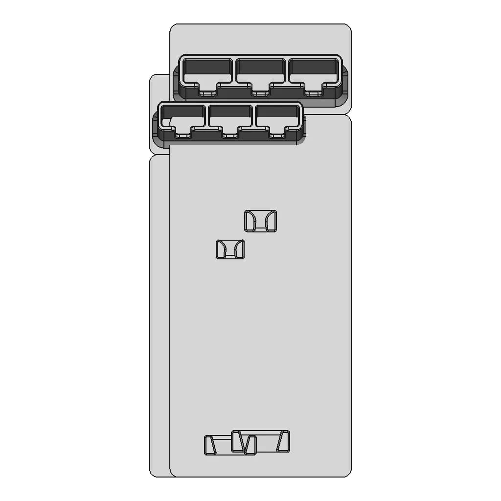 Gridfinity Global Gs-94 Peeler Set | High-Quality CAD Model_0_0_degree_snapshot