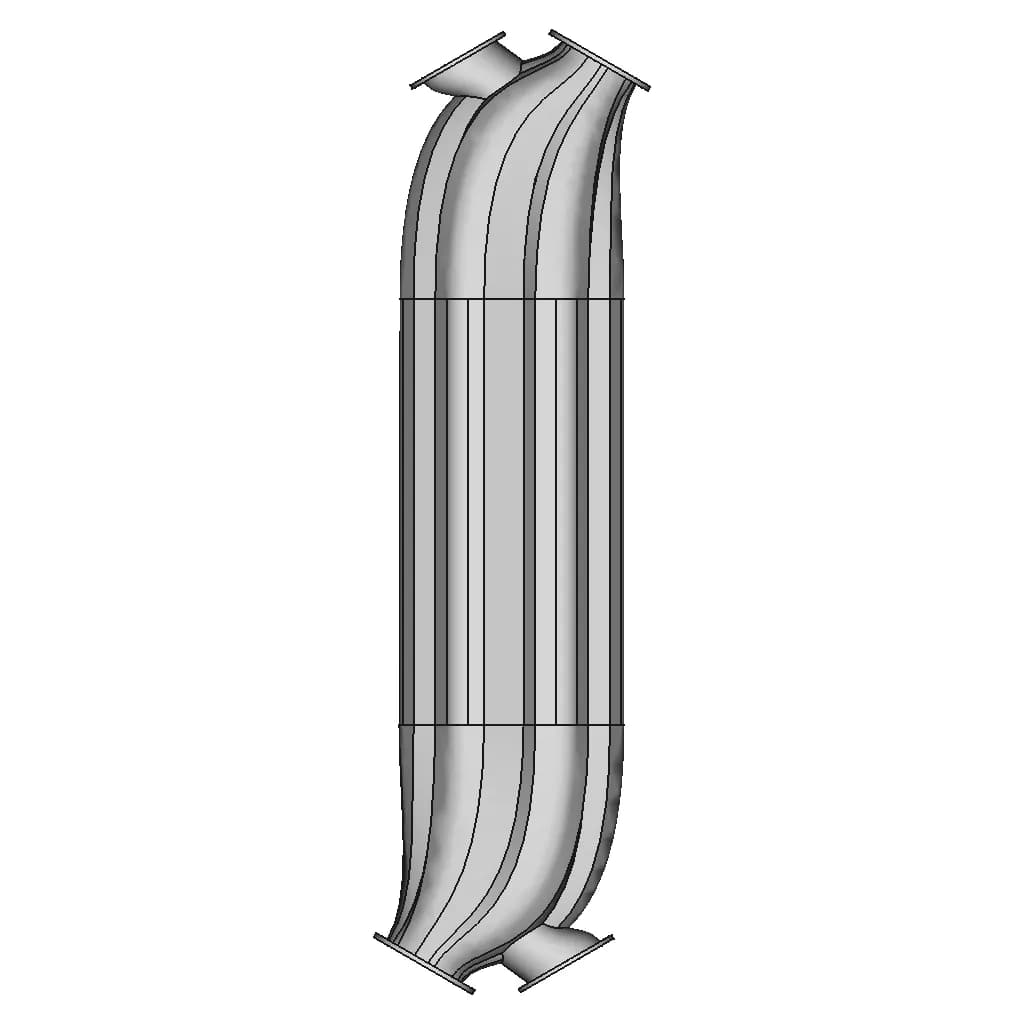 The Tree-Like Cold Vascular Sytem Novel Recuperator | 3D Engineering Design File_270_0_degree_snapshot