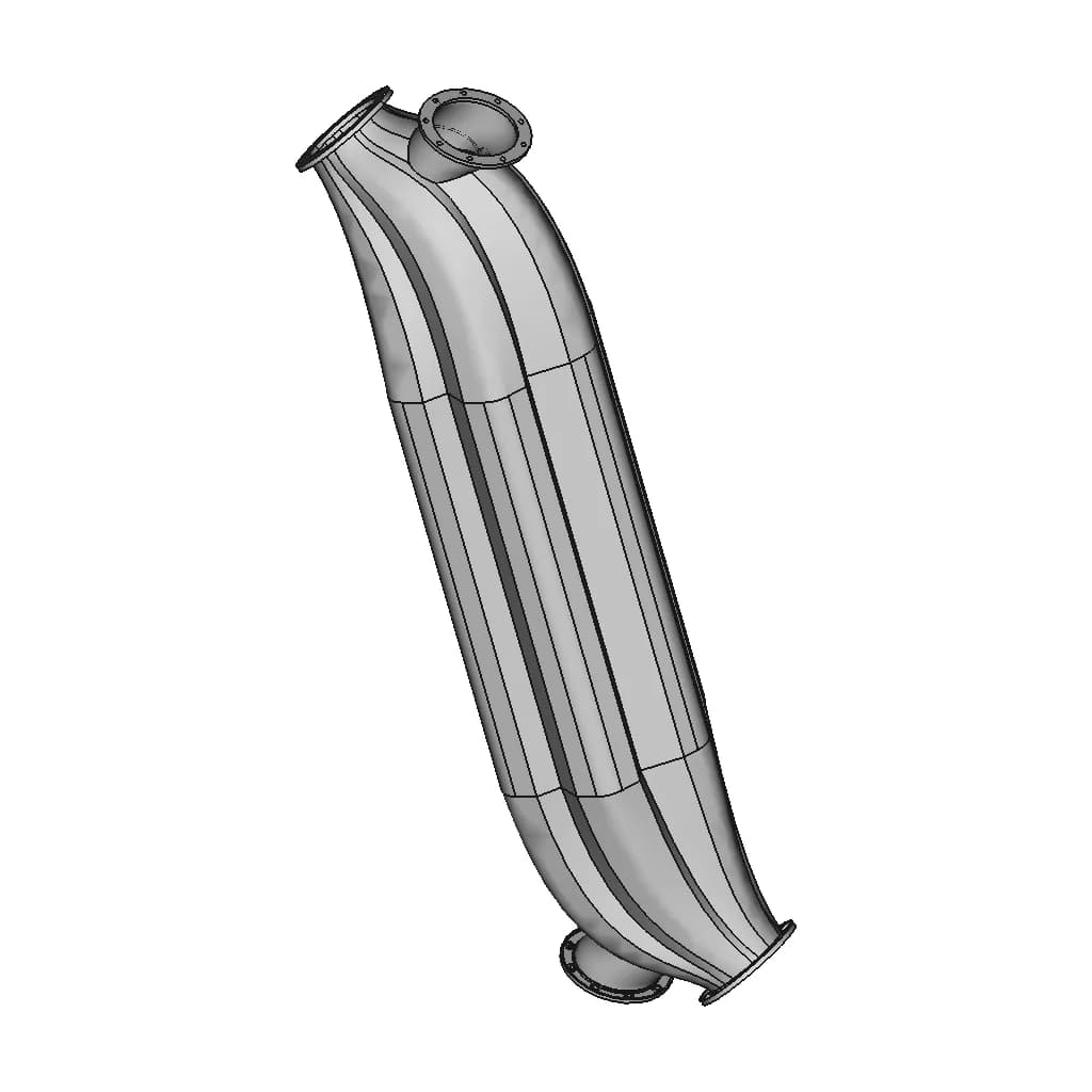 The Tree-Like Cold Vascular Sytem Novel Recuperator | 3D Engineering Design File_60_30_degree_snapshot