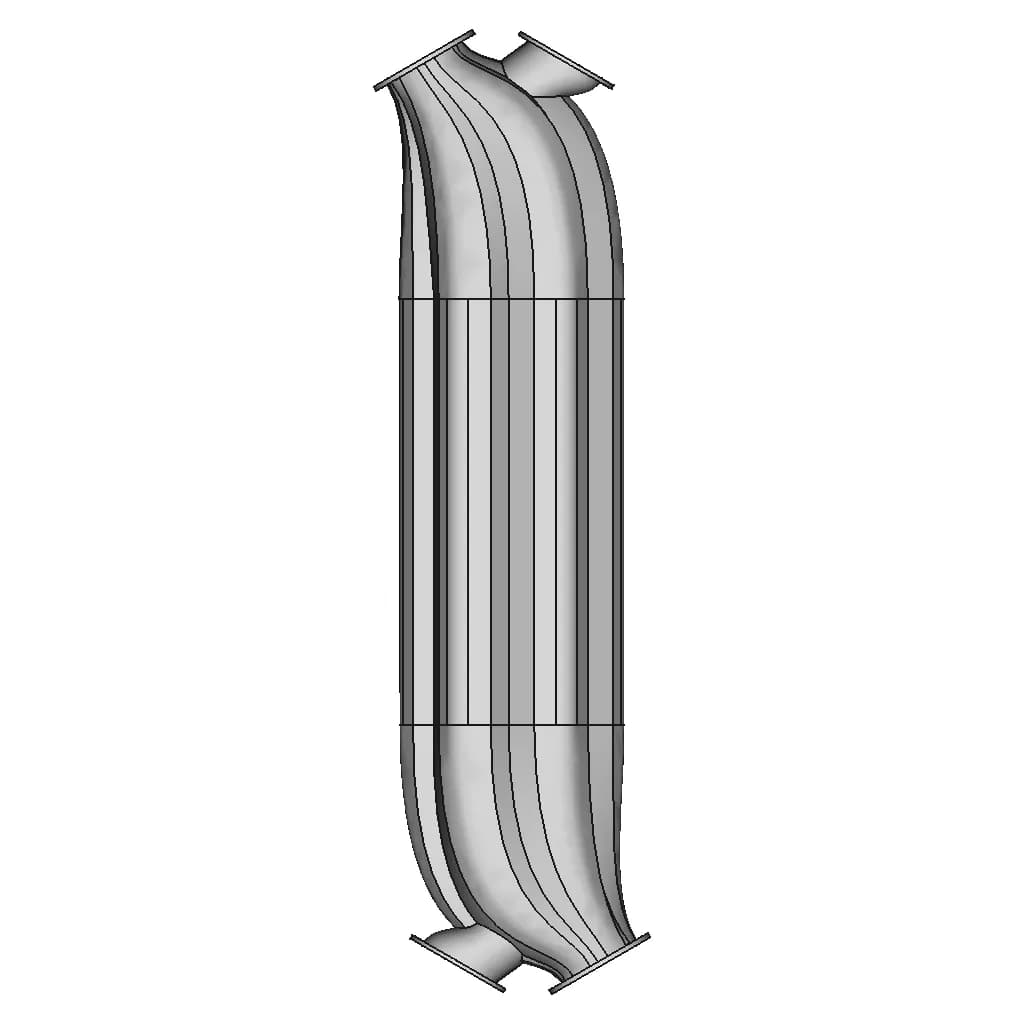 The Tree-Like Cold Vascular Sytem Novel Recuperator | 3D Engineering Design File_90_0_degree_snapshot