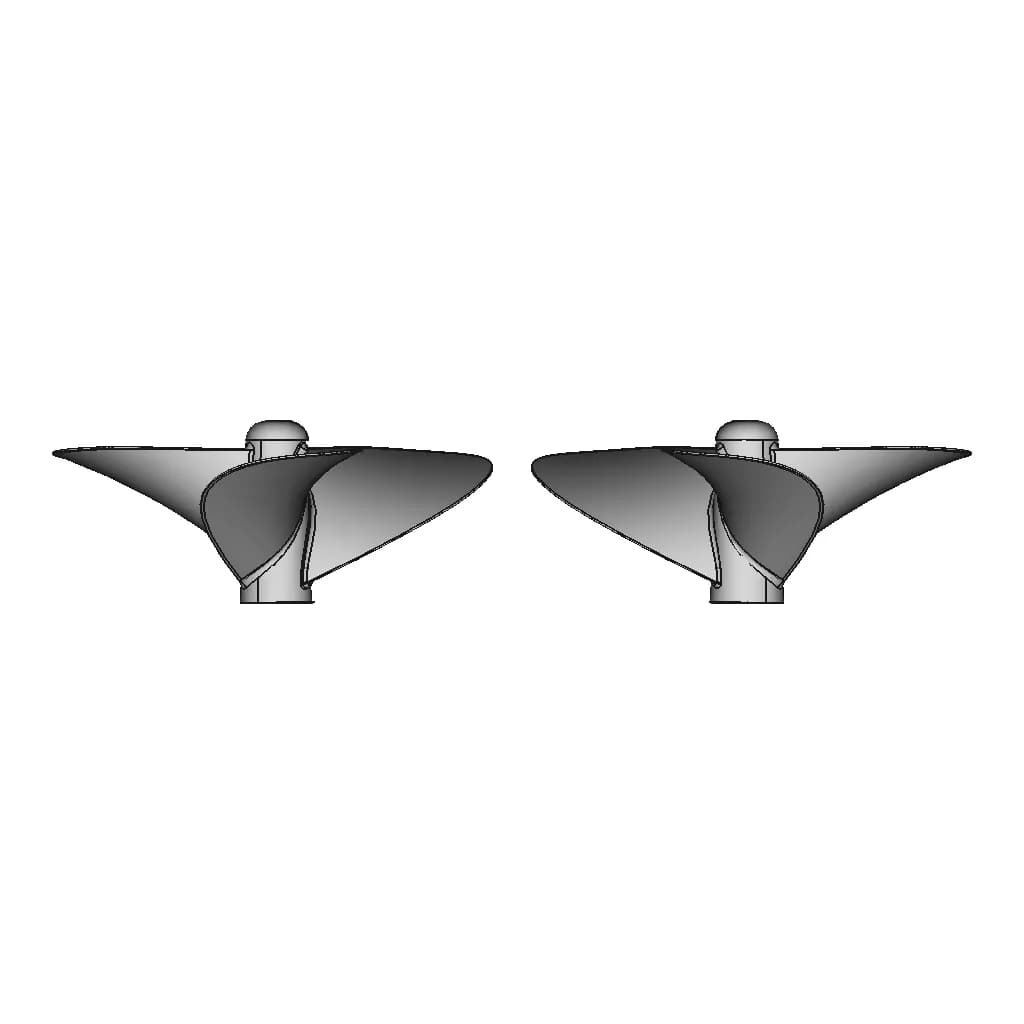 Three Blade Propeller Left Right - Downloadable CAD Representation_90_0_degree_snapshot