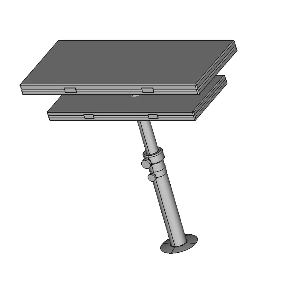 Telescopic_Table_700_800 | 3D Engineering Design File_60_30_degree_snapshot