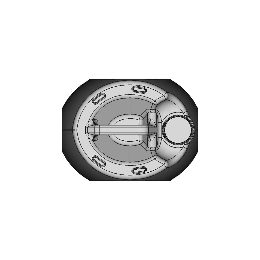 Fully Sized Bottle - Oildrum - Chemical Things Bottle - Downloadable CAD Representation_0_0_degree_snapshot