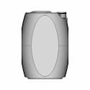 Fully Sized Bottle - Oildrum - Chemical Things Bottle - Downloadable CAD Representation_90_0_degree_snapshot