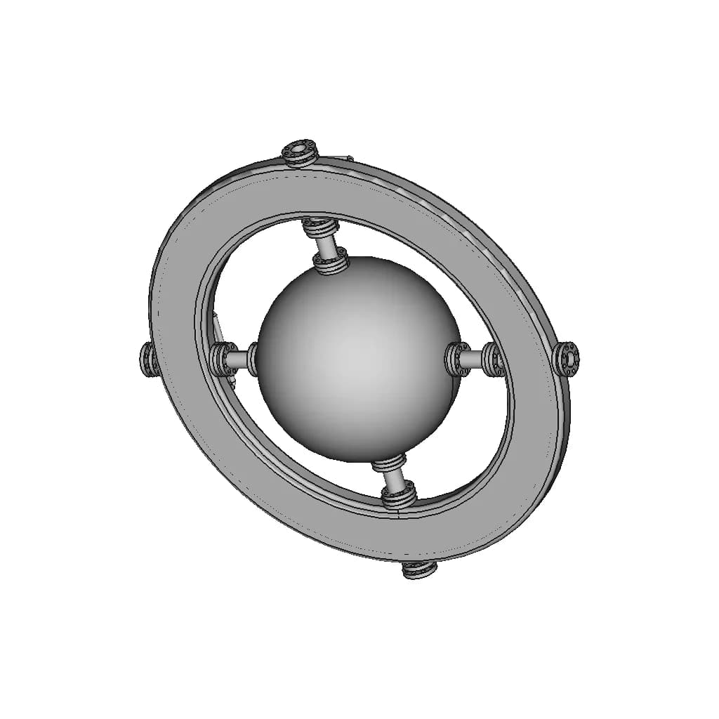 Saturn Maze Recupurator | High-Quality CAD Model_60_30_degree_snapshot