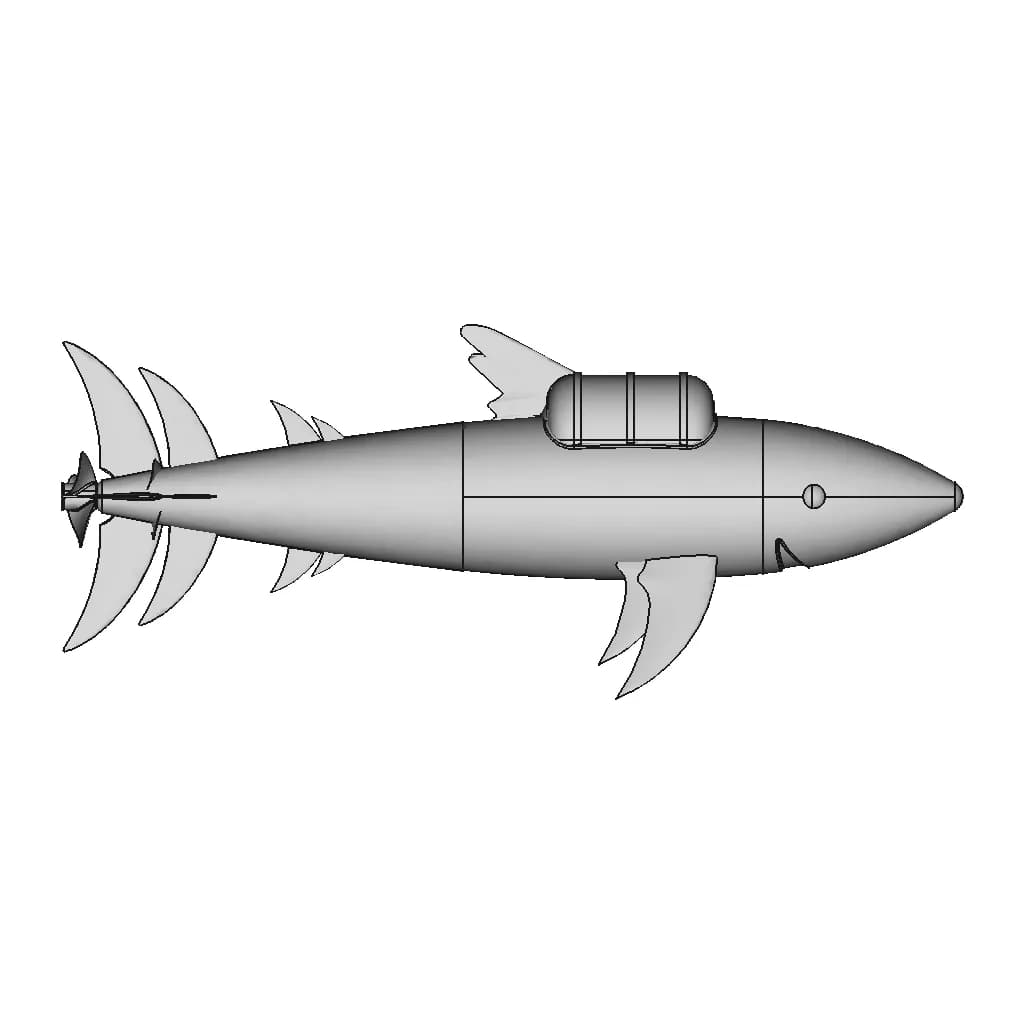 Sous Marin Tintin - Downloadable CAD Representation_0_270_degree_snapshot