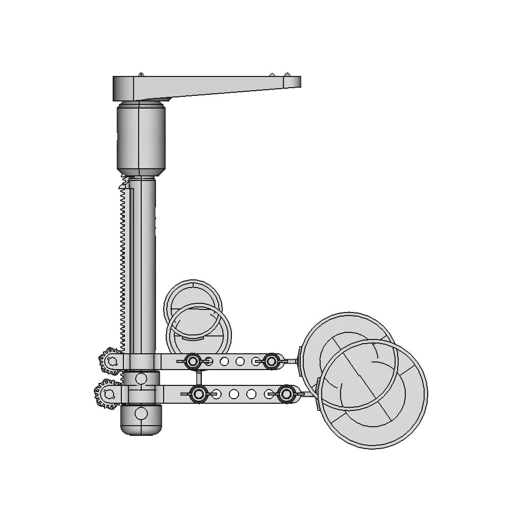 Magnifying Glass Holder | 3D Engineering Design File_270_0_degree_snapshot