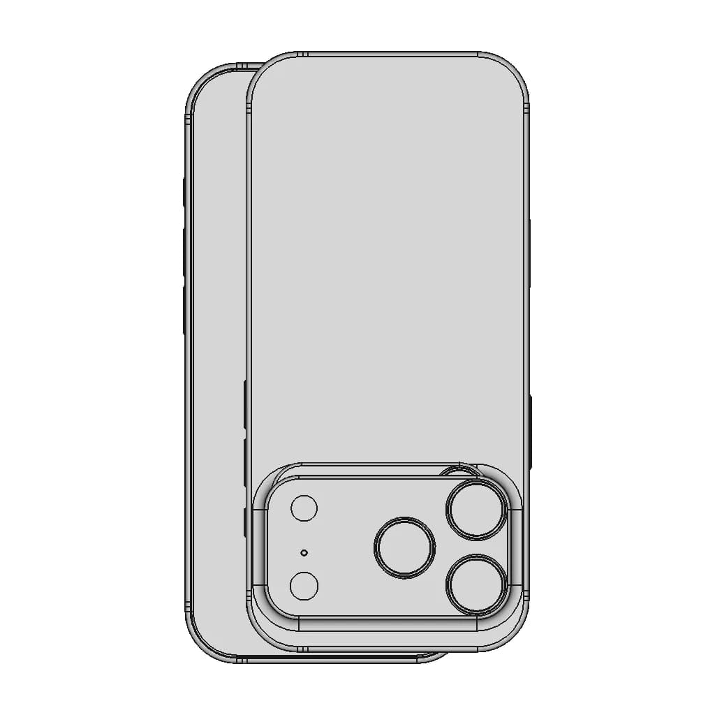 Iphone 17 Pro Max - Downloadable CAD Representation_90_0_degree_snapshot