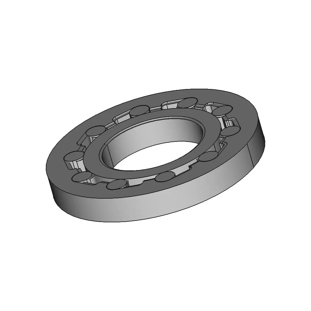 One Way Roller Bearing Clutch (Illustration) - Standard Mechanical Component_60_30_degree_snapshot