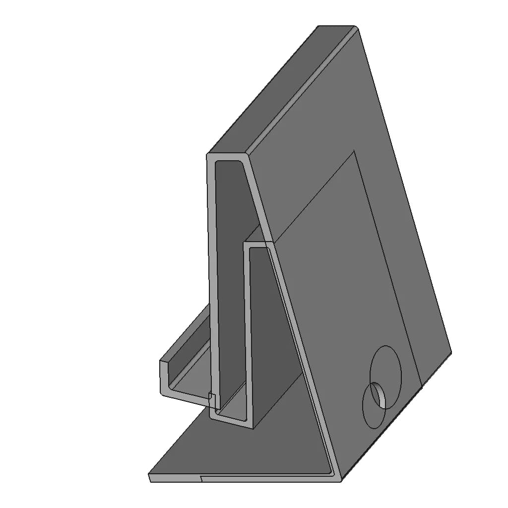 Phone Holder - Downloadable CAD Representation_60_30_degree_snapshot