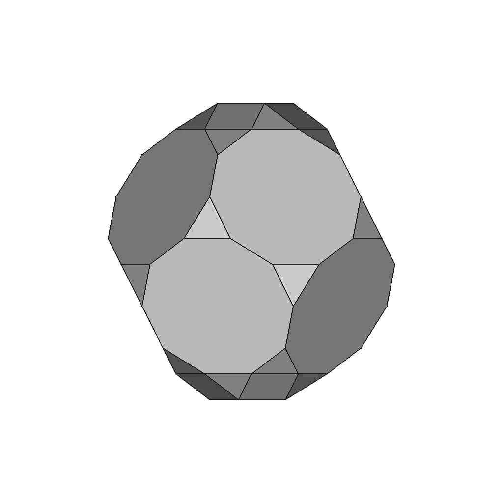 Parabiaugmented Truncated Dodecahedron | 3D Engineering Design File_0_90_degree_snapshot