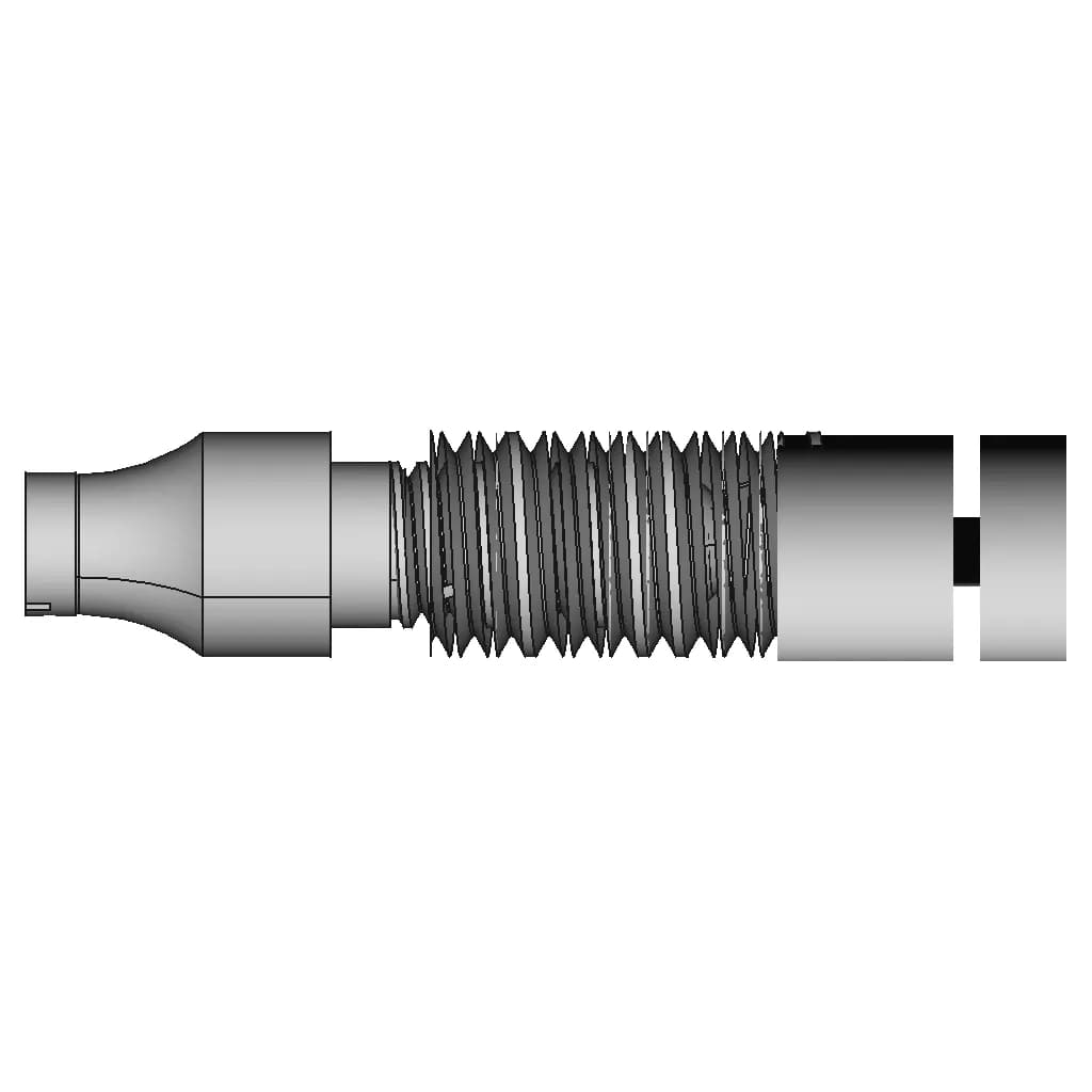Dental Implant Abutment And Screw - Downloadable CAD Representation_0_90_degree_snapshot