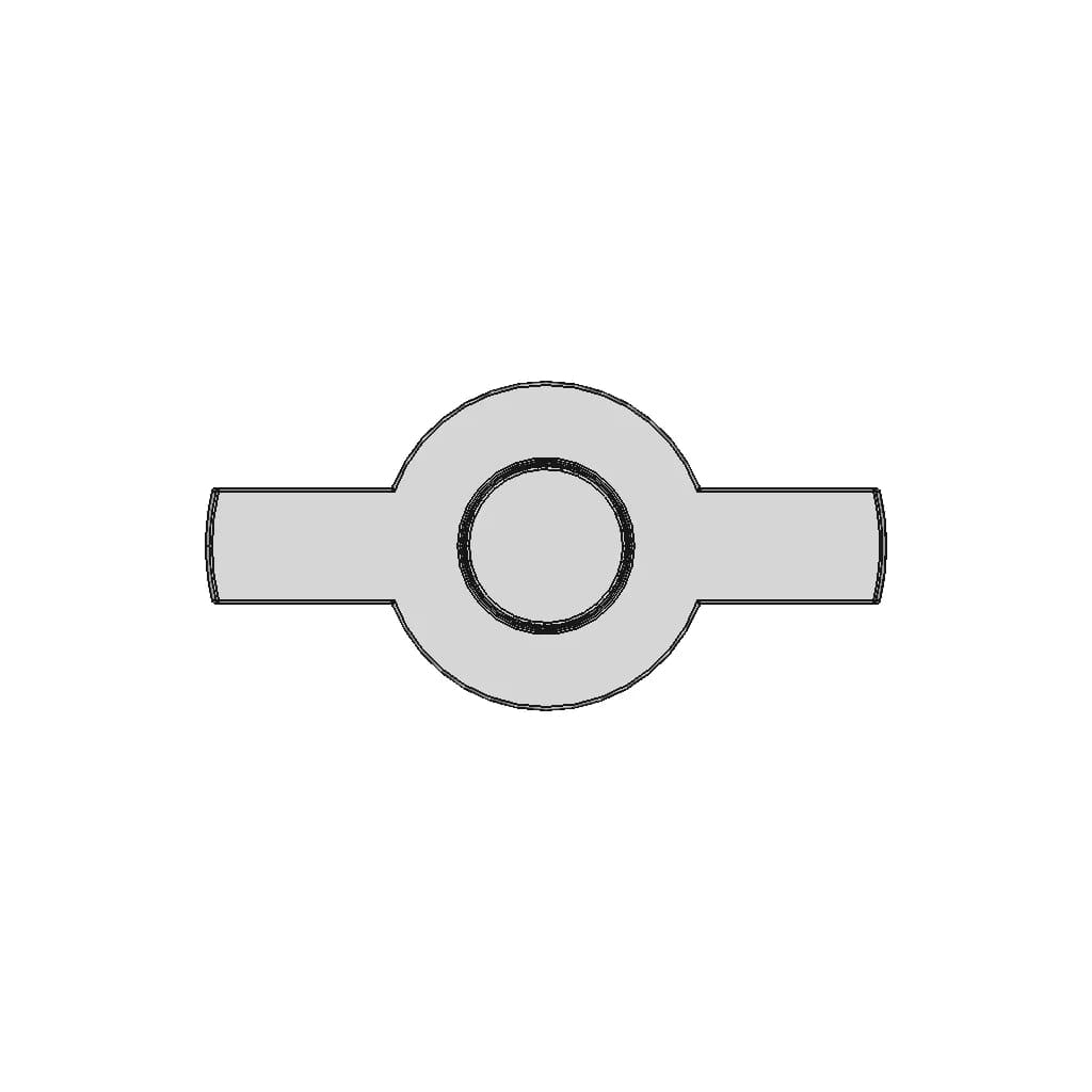 Martelo Da Chave De Impacto Com Adaptador De Bits 1/4" - Downloadable CAD Representation_0_90_degree_snapshot